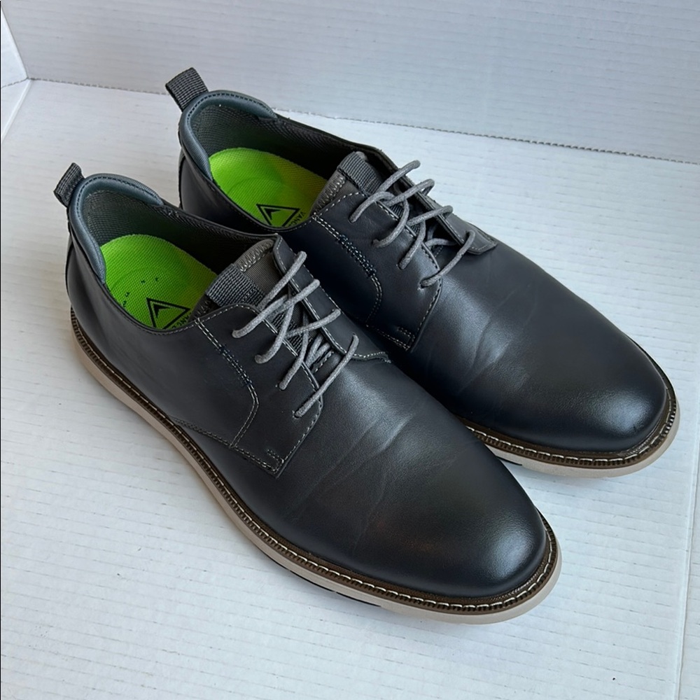 Vance Co. Black Oxford Dress Shoes Comfort Foam Size 12